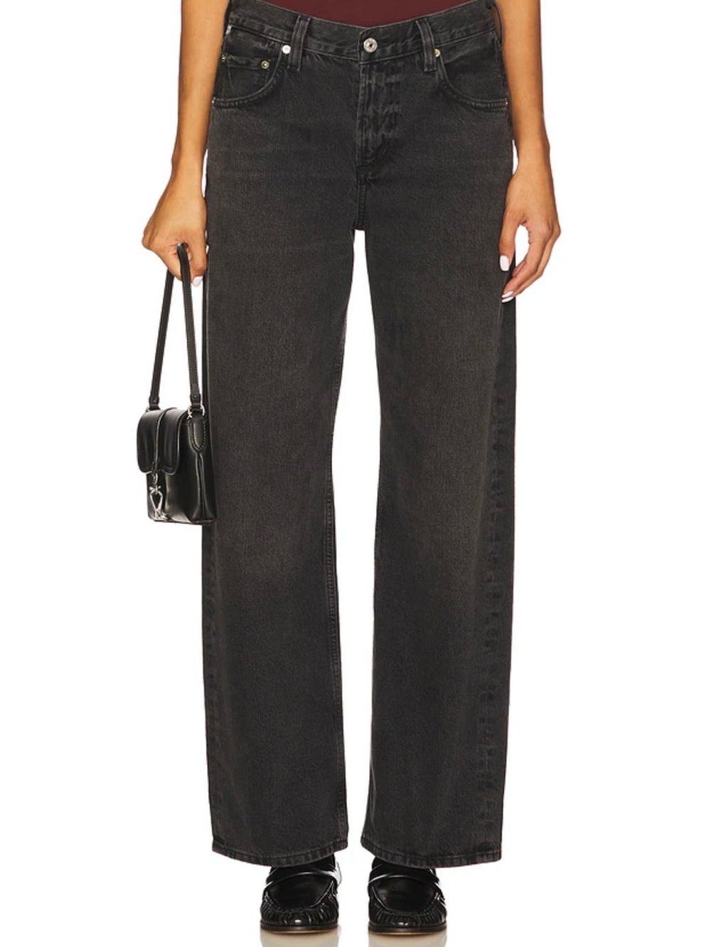 Citizens of Humanity - Lindz Low Rise Easy Straight in Vintage Black